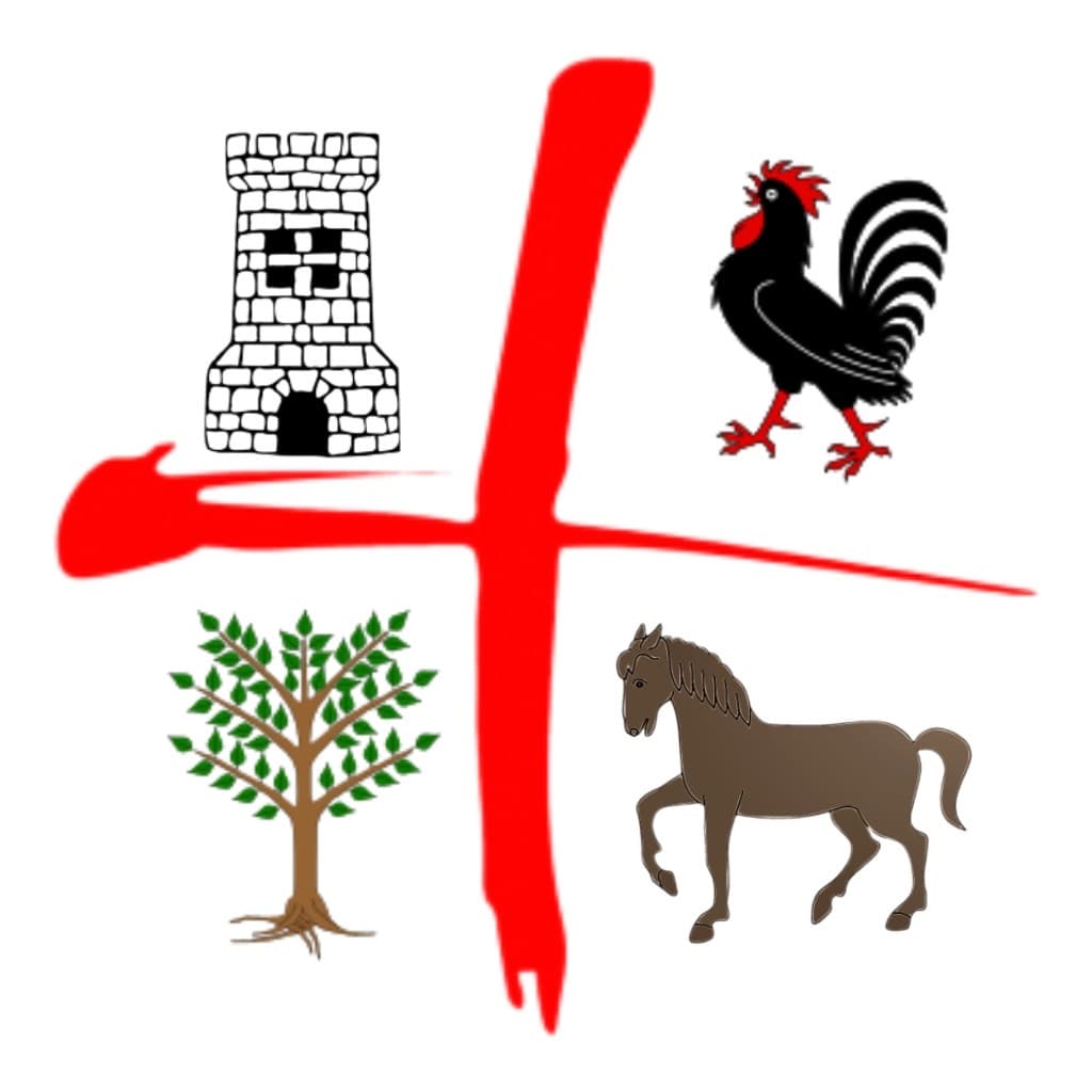 Simbolo araldico di Surra Maps – i quattro Giudicati della Sardegna medievale